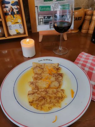Crepes Suzette Flambées Au Grand Marnier