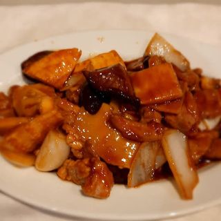 Pollo Con Bambú Y Setas