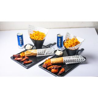 Double Shawarma Box With Wings