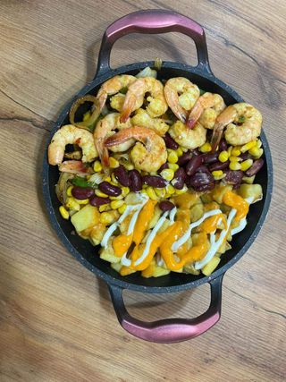 Fajitas & Patatas Crevettes