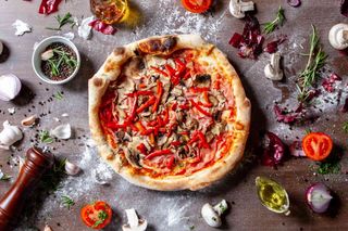 Pizza Quattro Stagioni grande