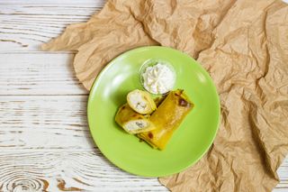 Млинці з сиром та родзинками (180г)