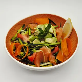 Riso nero, salmone e avocado