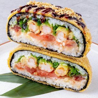 Суші-бургер креветка-тунець (355г)