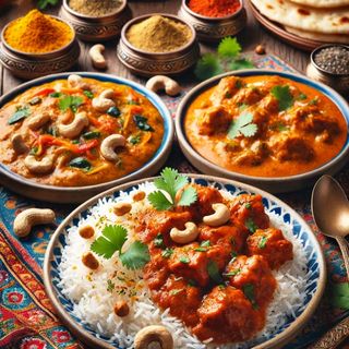 CHICKEN TIKKA MASSALA CON ARROZ EN ESENCIAS ORIENTALES