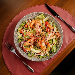 Grilled shrimp & avocado