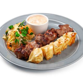 Шашлык из баранины с рулетиками