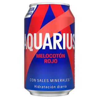 Aquarius Melocotón Rojo lata 330ml.