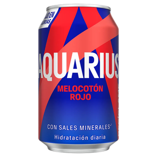 Aquarius Melocotón Rojo lata 330ml.