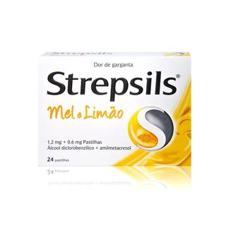 Strepsils Mel E Limao Pastilhas 24un
