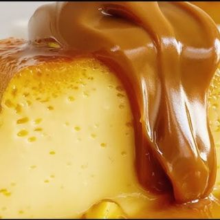 FLAN CASERO CON NATA Y DULCE DE LECHE 