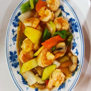 Gambas Con Salsa Picante