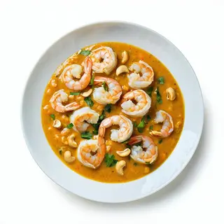 Light curry shrimps