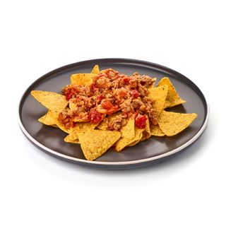 Nachos Con Ternera Y Queso