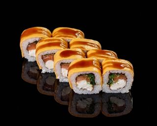 Сирний рол з лососем