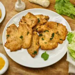 Pollo panato arrostito