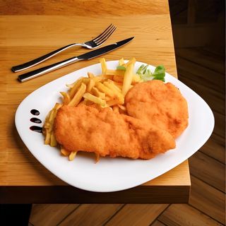 Snital de pui pane-garni