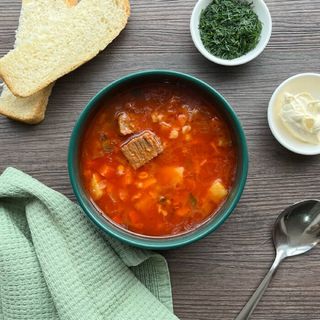 Рассольник с говядиной