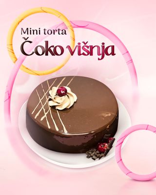 Mini torta čoko višnja