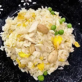 20B. Riso saltato con pollo e m