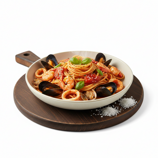 Spaghetti cu fructe de mare