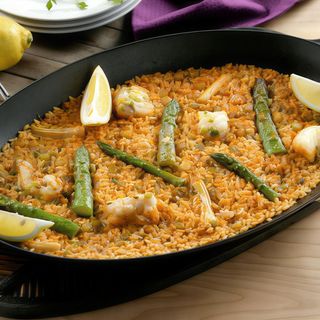 PAELLA DE RAPE Y VERDURAS
