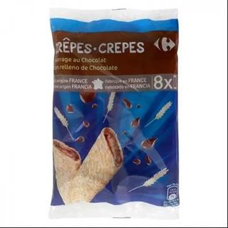 Crepes Rellenos De Chocolate Carrefour 256 Gr.