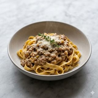 Pasta al ragù bianco