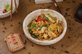 Smażony ryż z kurczakiem