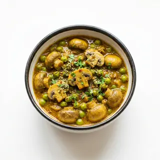 Mushroom Mater Masala