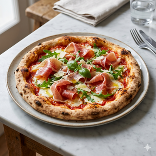 Pizza jamón serrano