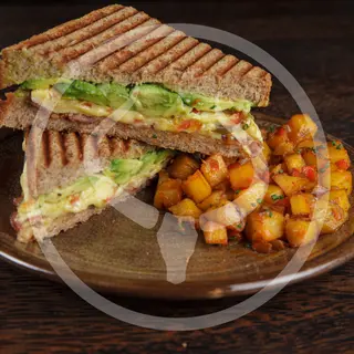 Toasted Bacon Avocado Breakfast Sandwich