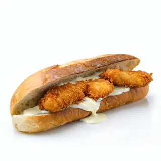 Bocadillo De Fingers De Pollo Crujiente