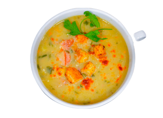 Ոլոռով և ապխտած խոզի կողերով