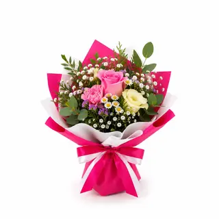 Bouquet rose e fiori misto