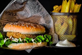 Hamburguer simples vegan