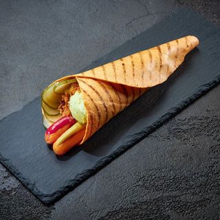 Կրկնակի ռուլլե S "Հավի գրիլ" երշիկներով