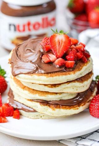 Pancake Nutella e fragole