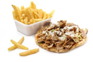 Patate Fritte Con Kebab Vaschetta Grande