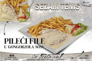 Punjeni pileći file u Gorgonzola sosu