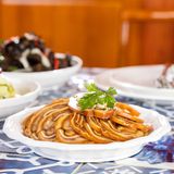 B4 ღორის ყურები  ჩილის სოუსით