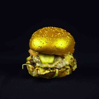Smashed Golden Burger