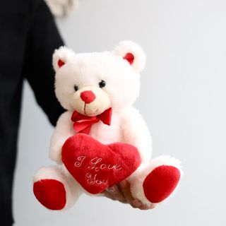 Miś biały "I Love You"