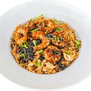 Wok de Arroz com Camarão