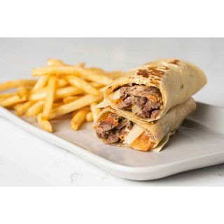 Beef Shawarma Wrap (With Fries)