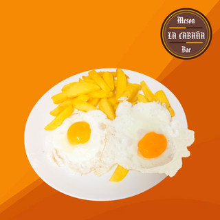 Plato combinado con huevos