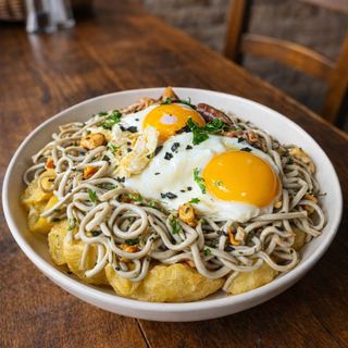 HUEVOS ESTRELLADOS CON GULAS