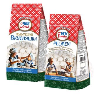 Pelmeni  sa svinjskim i goveđim punjenjem, smrznute 900g