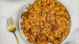 Rice and beans (palm oil)