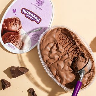 Мороженое пломбир "Шоколадный"  в ванночке (0,400)